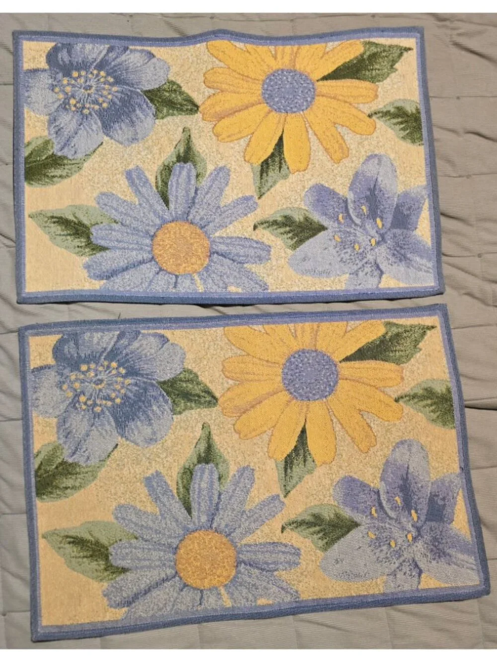Spring Bloom Cape Cod Placemats Set Of 2 Colorful Floral Design flower power